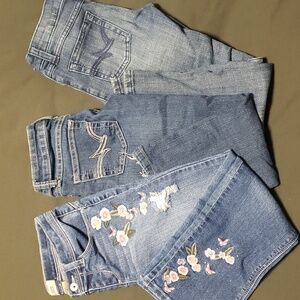 Bundle of 3 girls jeans